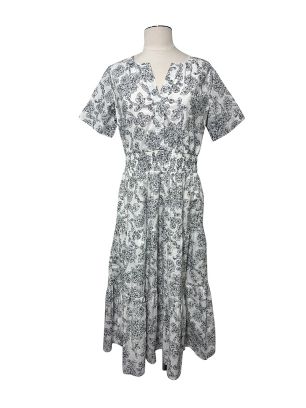 Ann Taylor Weekend Collection Paisley Split Neck Maxi Dress  $159 4P